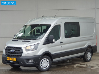 Цельнометаллический фургон Ford Transit 130pk Automaat L3H2 Dubbel Cabine Zilvergrijs Airco Cruise 7m3 Airco Dubbel cabine Cruise control